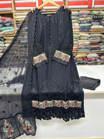 SG001 Chiffon Black
