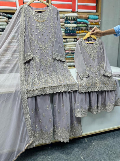 Chiffon Mother Daughter Dress Lylic