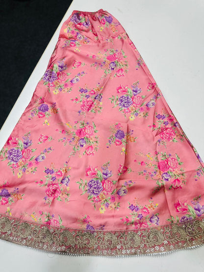 Elegant Pink Embroidered Suit