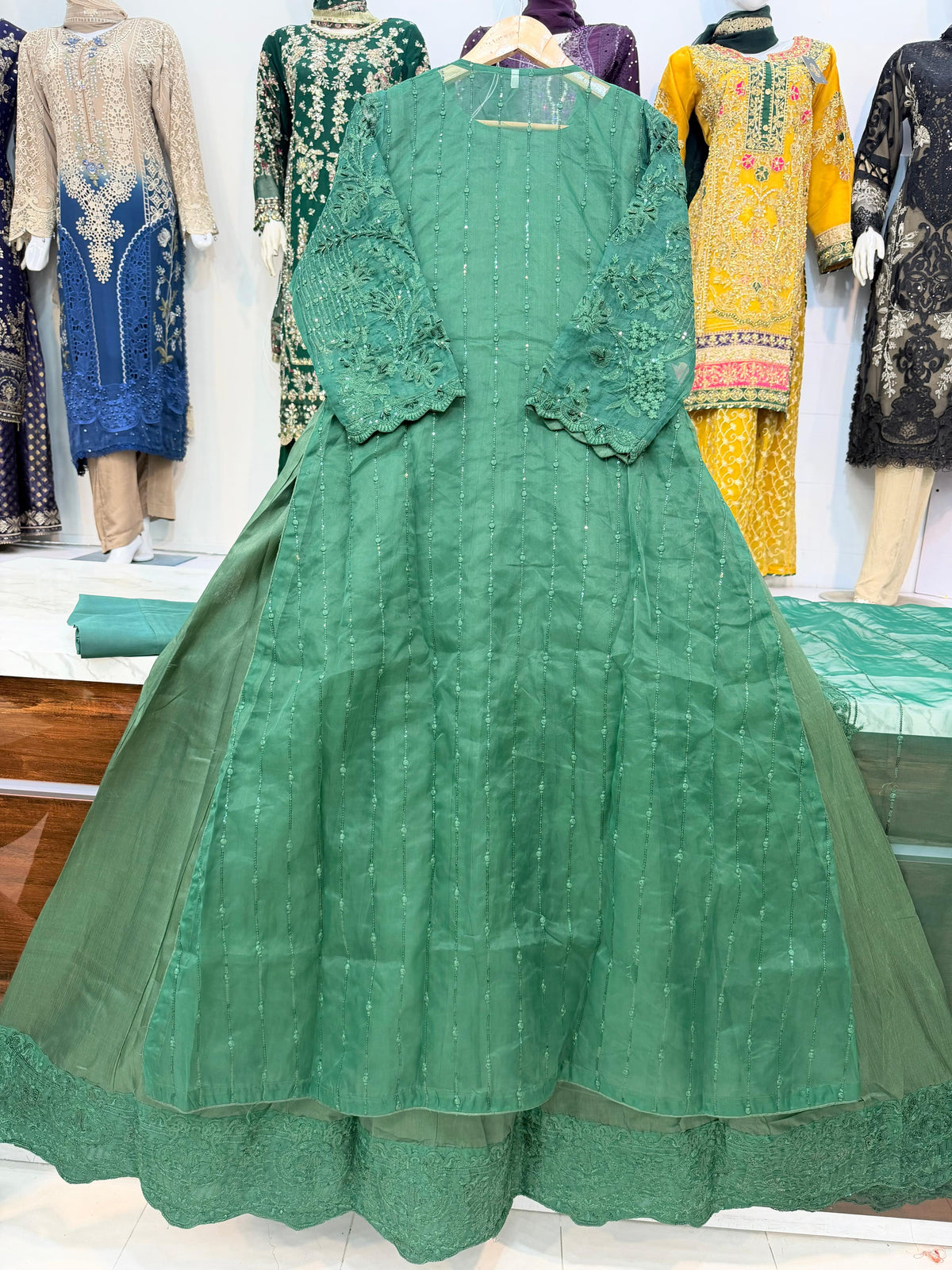 FG169 Gown Style maxi Green