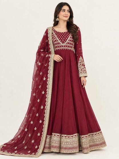 PB637 Maroon Frock