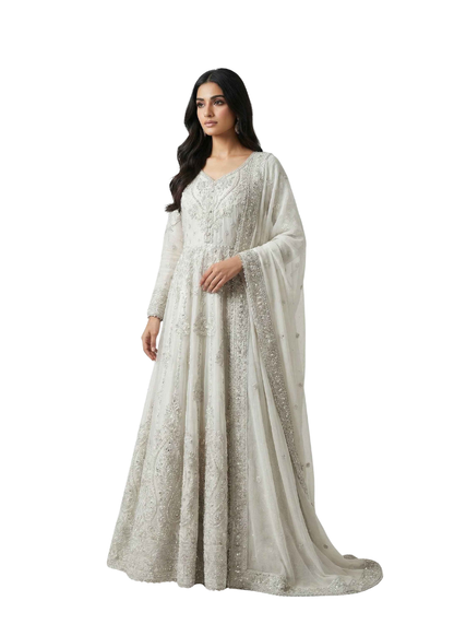 Chiffon Maxi with Chiffon Dupatta
