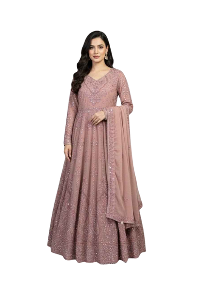 Chiffon Maxi with Chiffon Dupatta