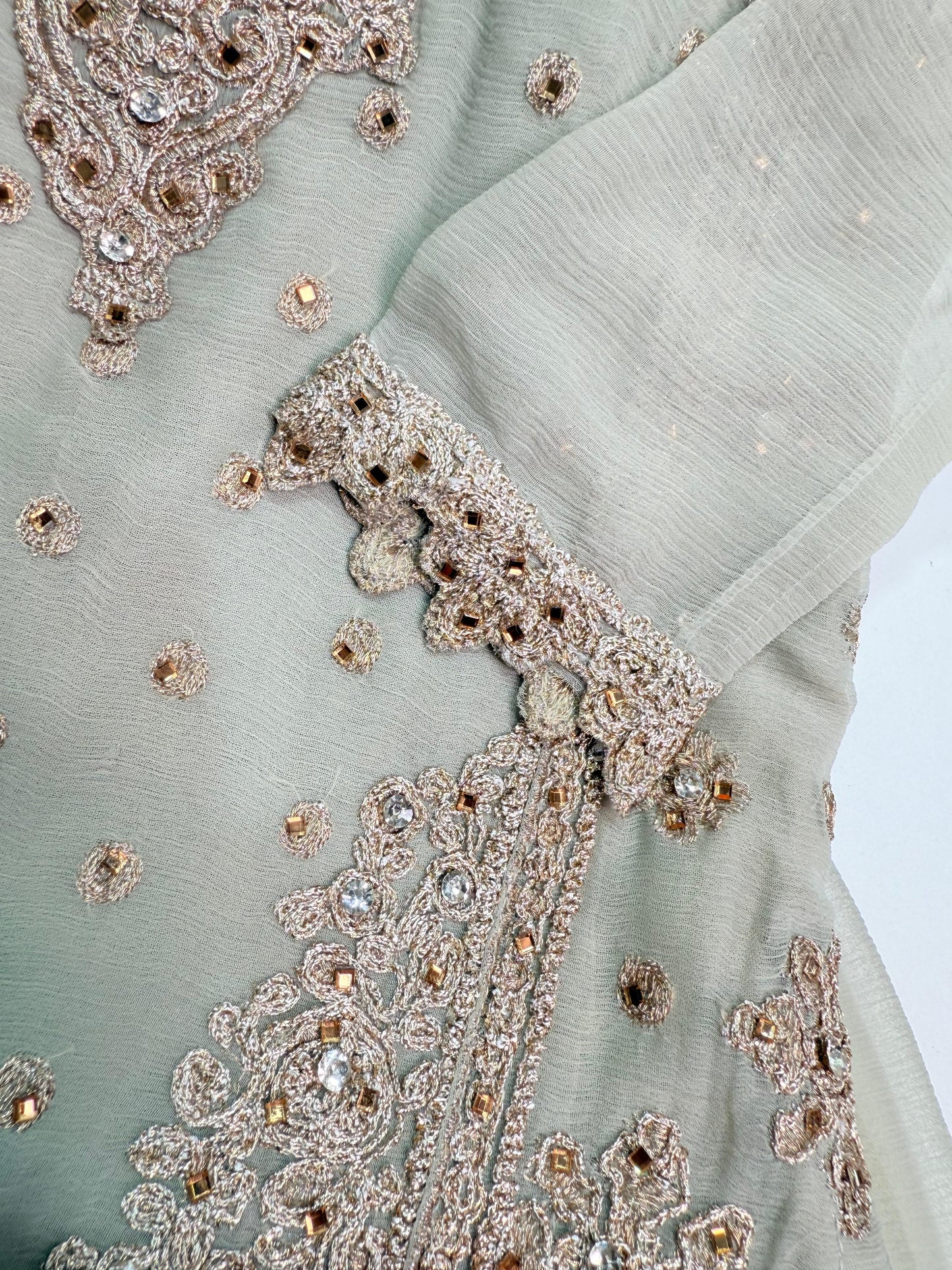 CHIFFON FABRIC Kids Collection Beautiful Embroided Dress