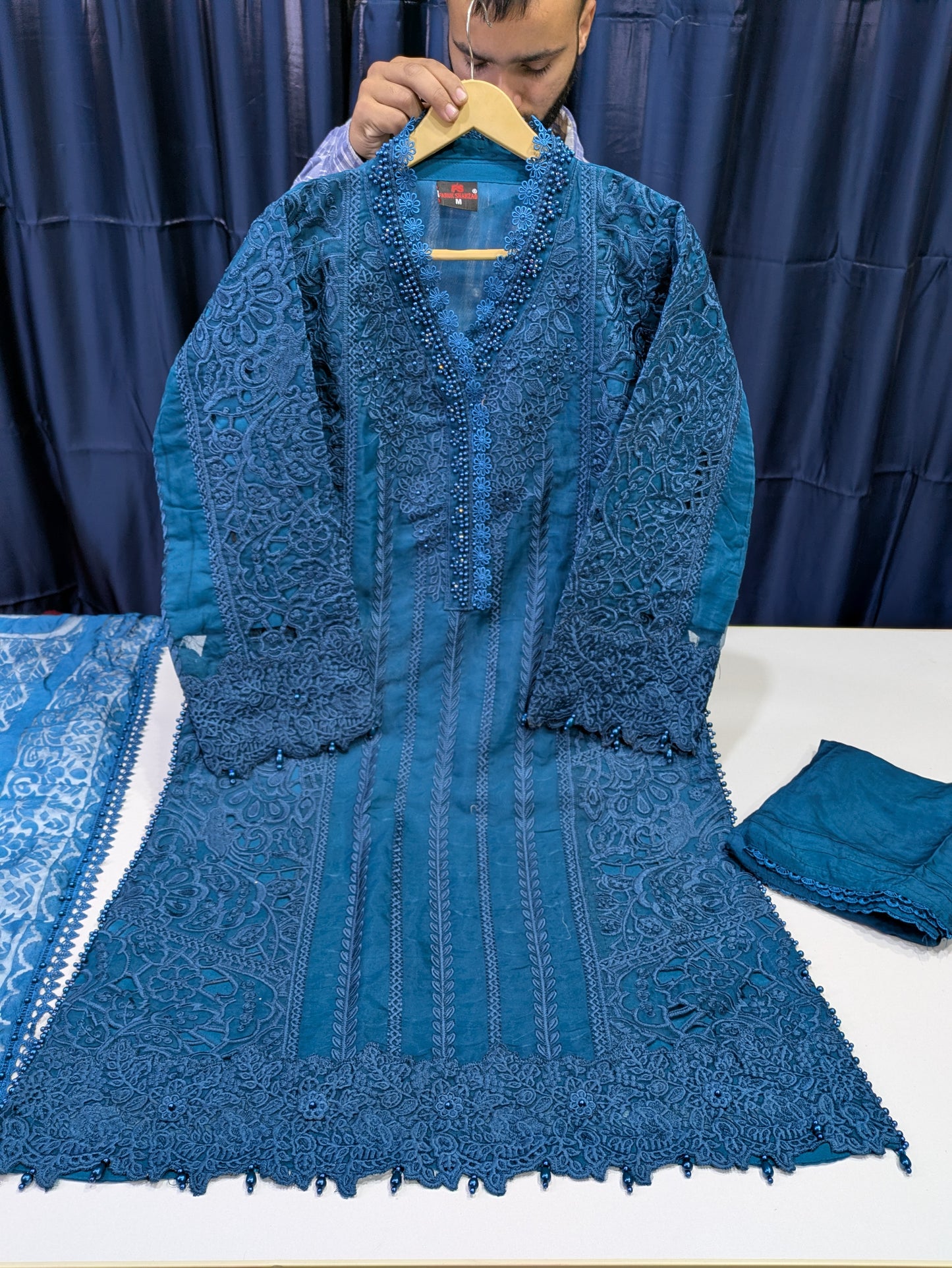 Maria B Style Luxury Organza Formal Dress – Party & Wedding Wear