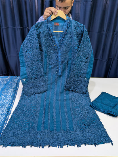 Maria B Style Luxury Organza Formal Dress – Party & Wedding Wear