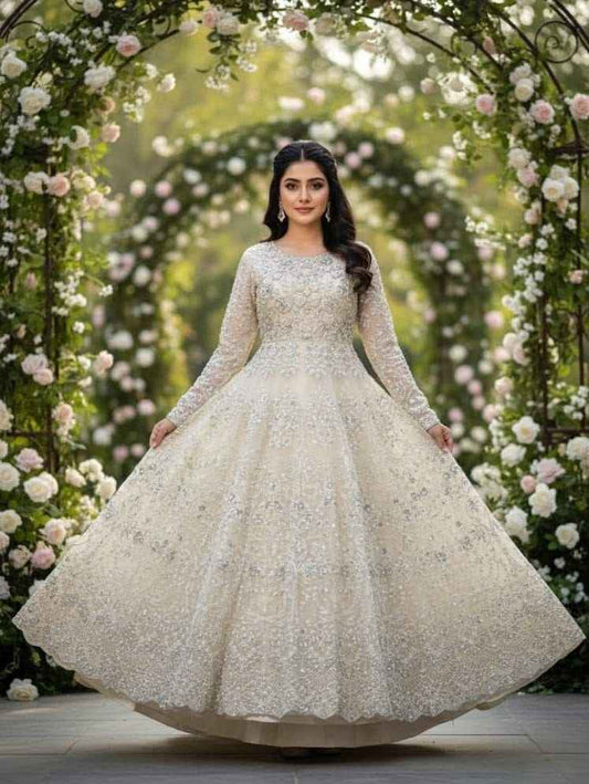 Wedding Maxi | Heavy Handmade Work & Luxurious Detailing