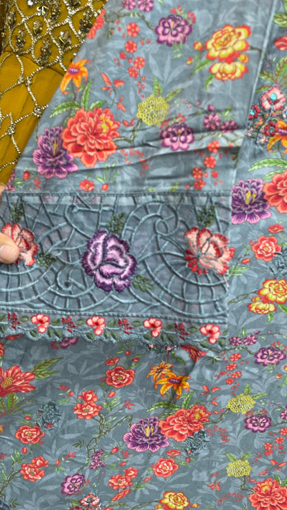 Lilen Stuff with Wool Shawl | Premium Winter Collection