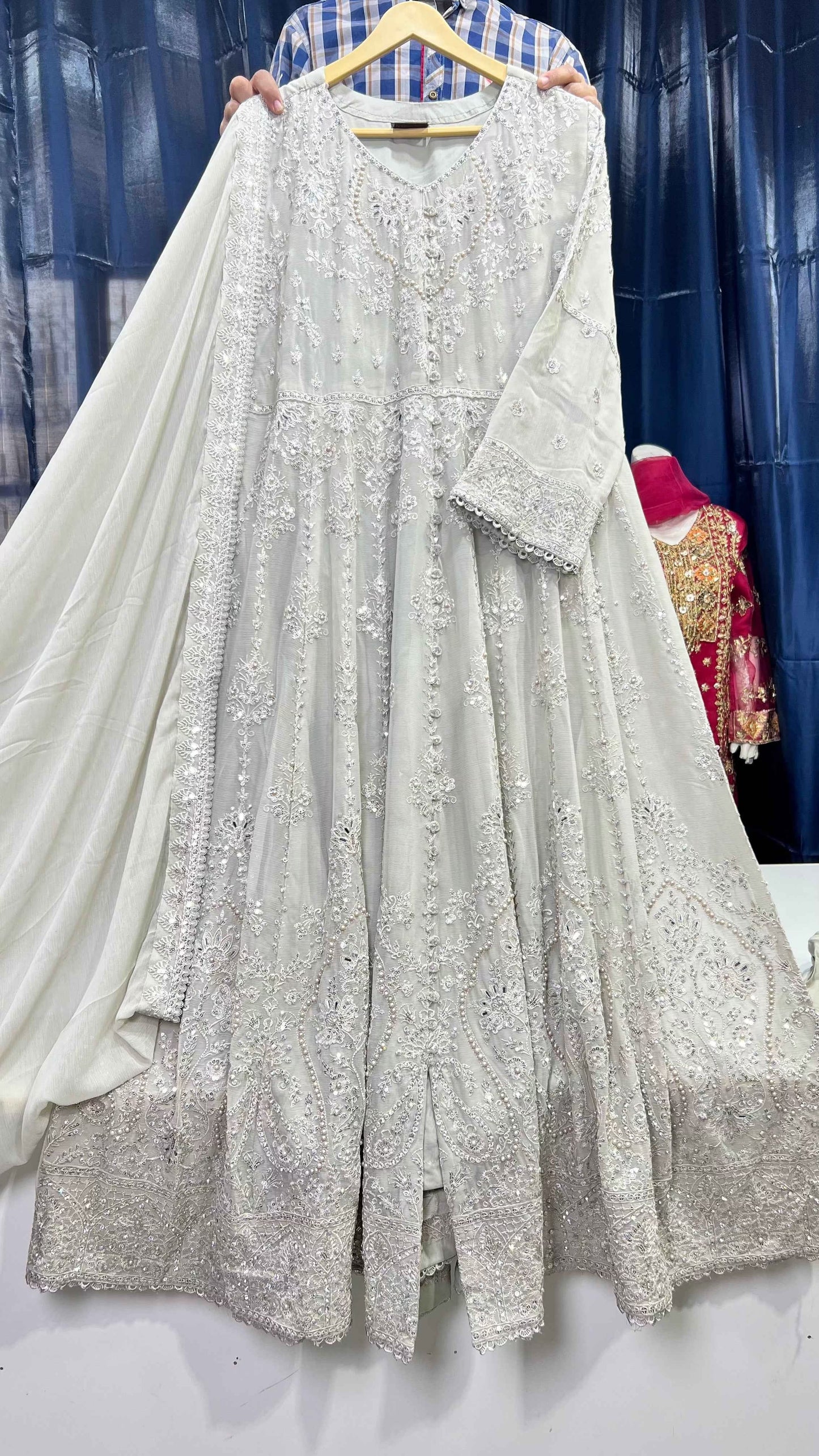 Chiffon Maxi with Chiffon Dupatta