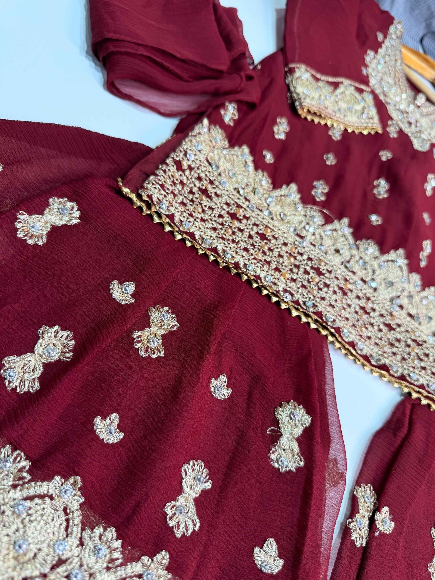 (Copy) CHIFFON FABRIC Kids Collection Beautiful Embroided Dress