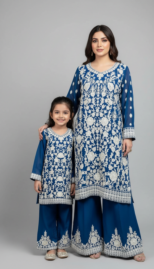 Chiffon Mother & Daughter Dress
