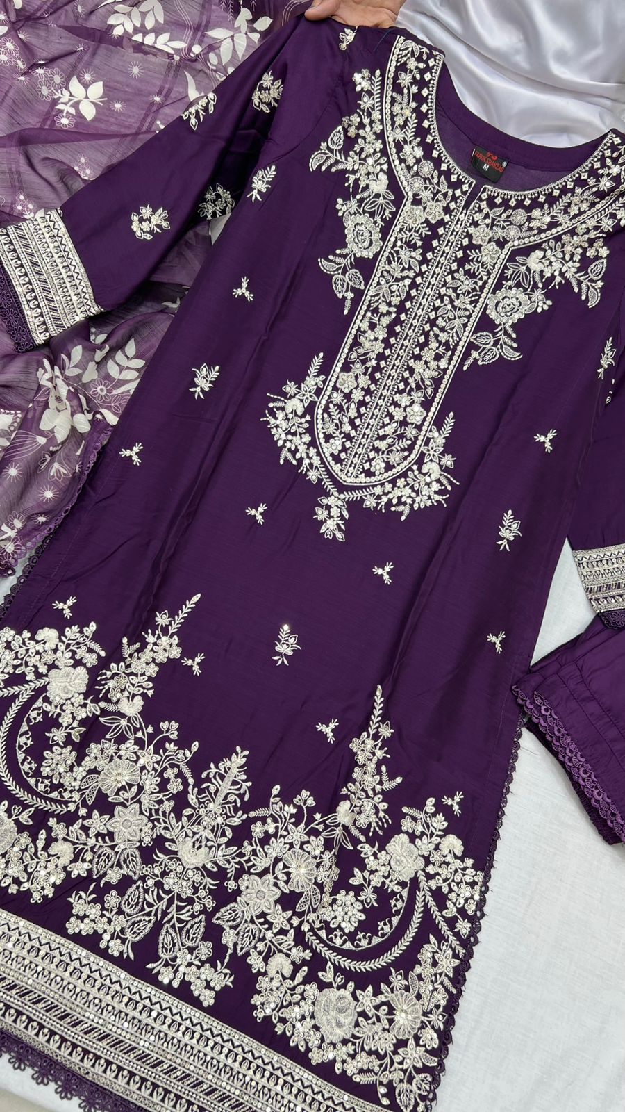 Winter Viscose Embroidered Suit | Heavy Embroidered Shirt with Digital Print Dupatta