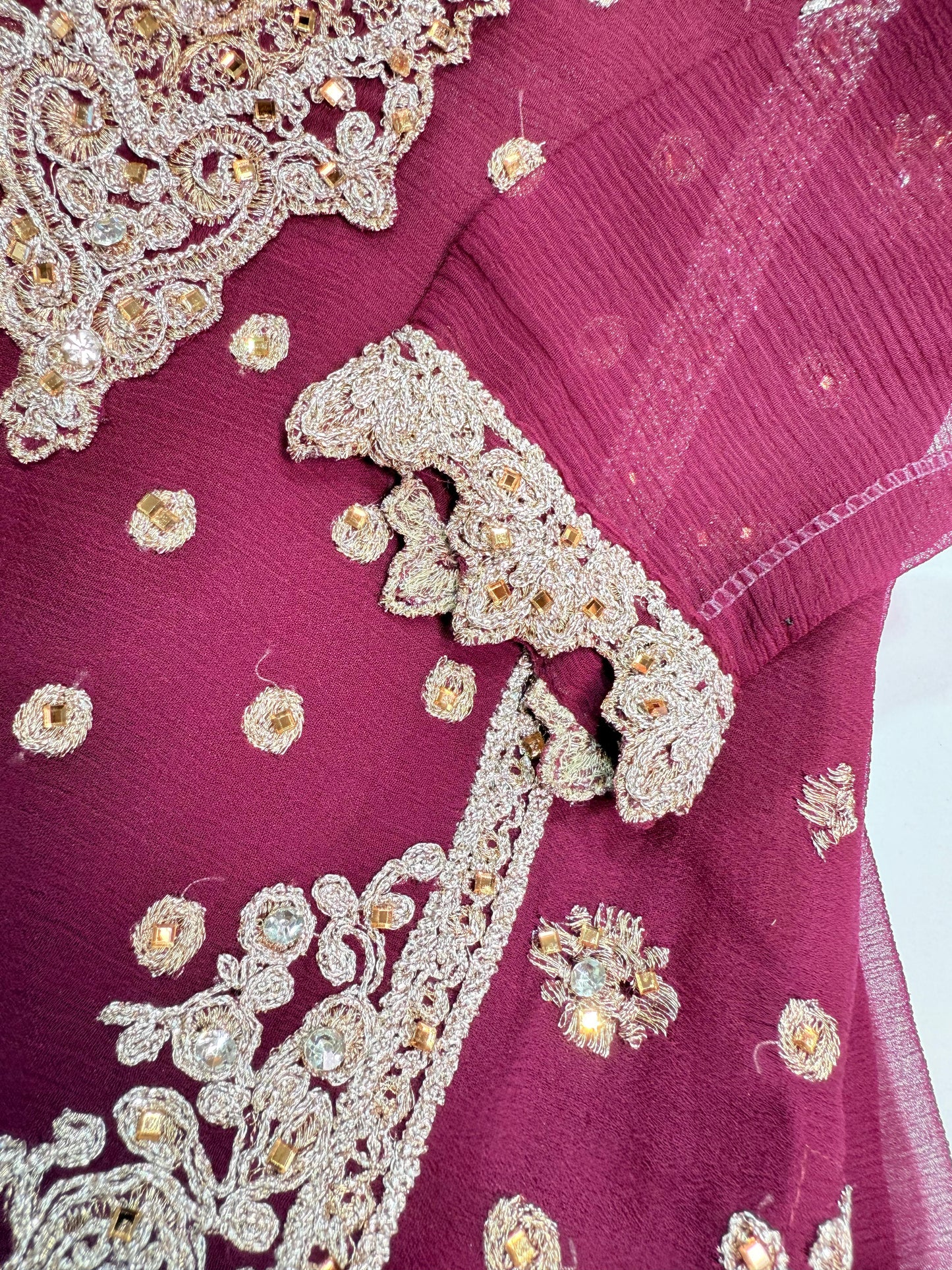 CHIFFON FABRIC Kids Collection Beautiful Embroided Dress