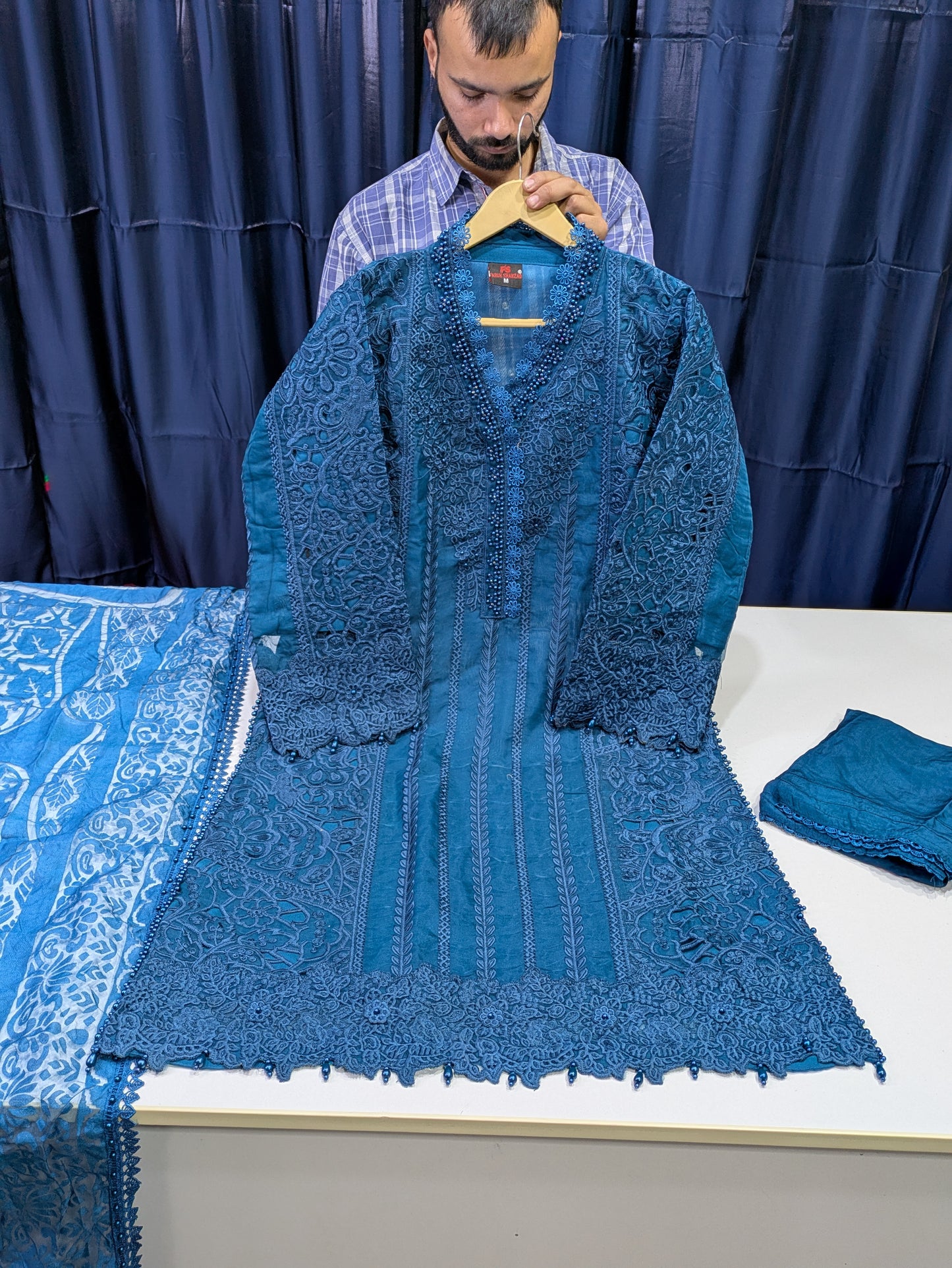 Maria B Style Luxury Organza Formal Dress – Party & Wedding Wear