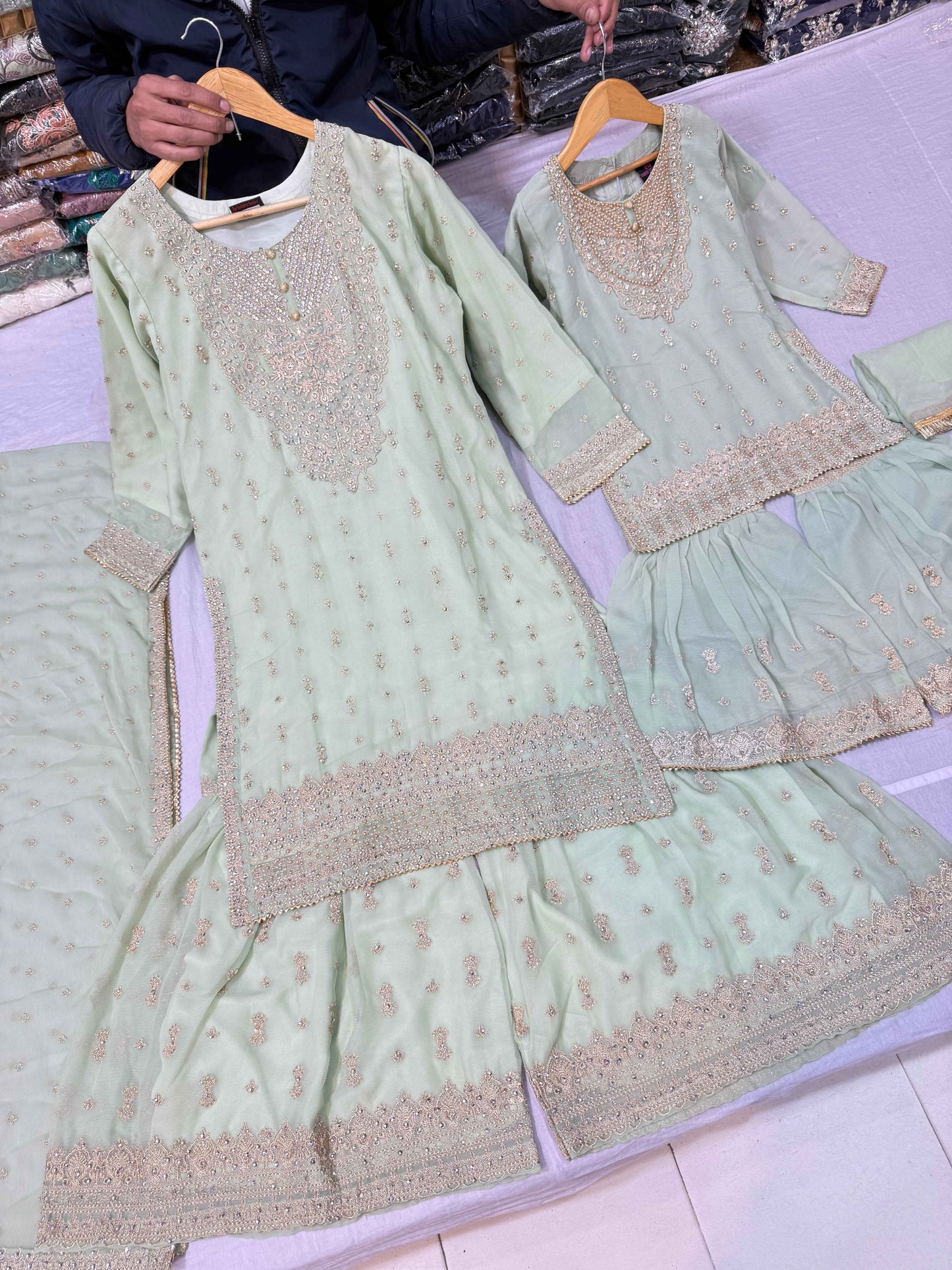 CHIFFON FABRIC Mother & Daughter Dress 2025