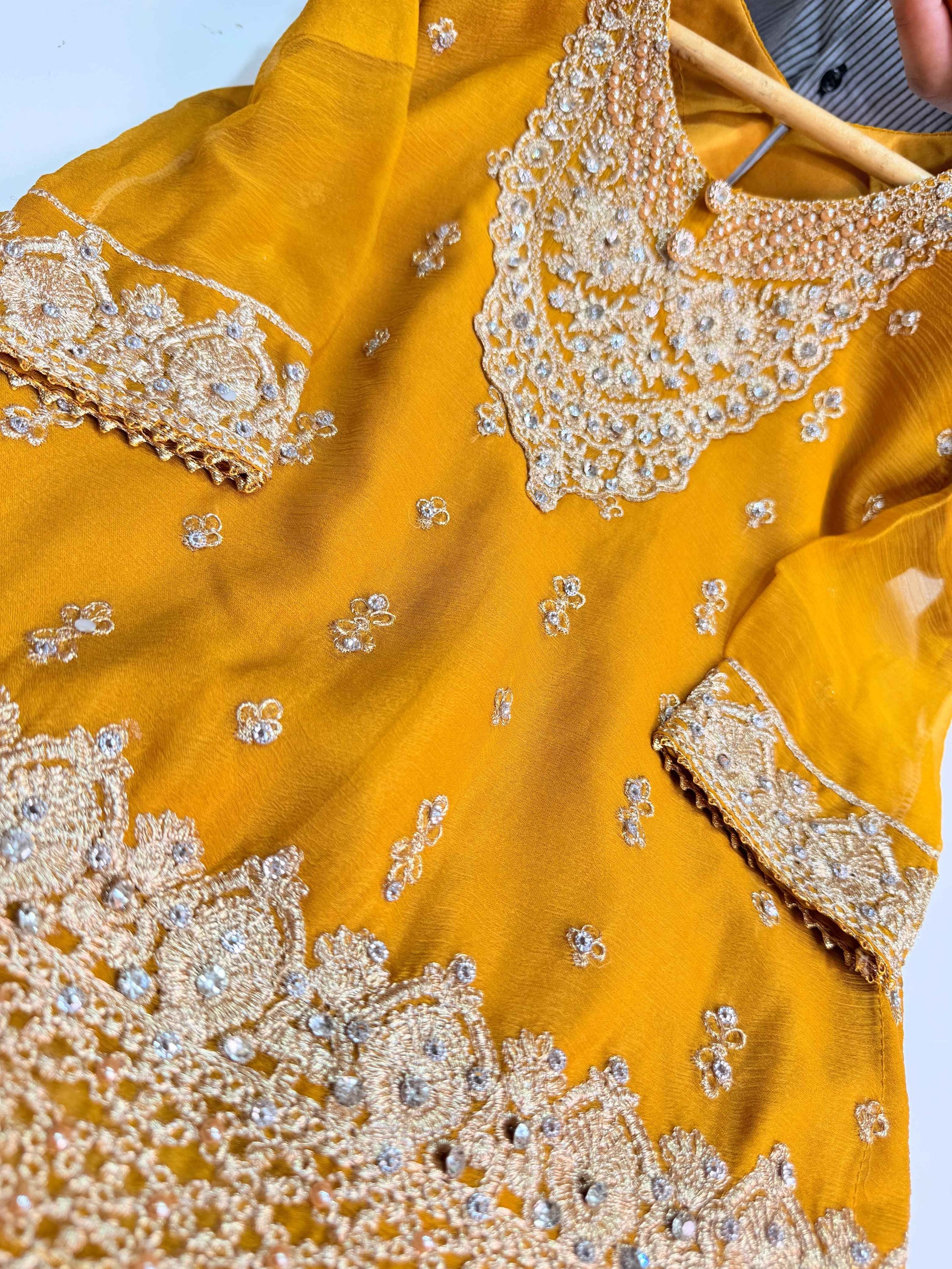 (Copy) CHIFFON FABRIC Kids Collection Beautiful Embroided Dress