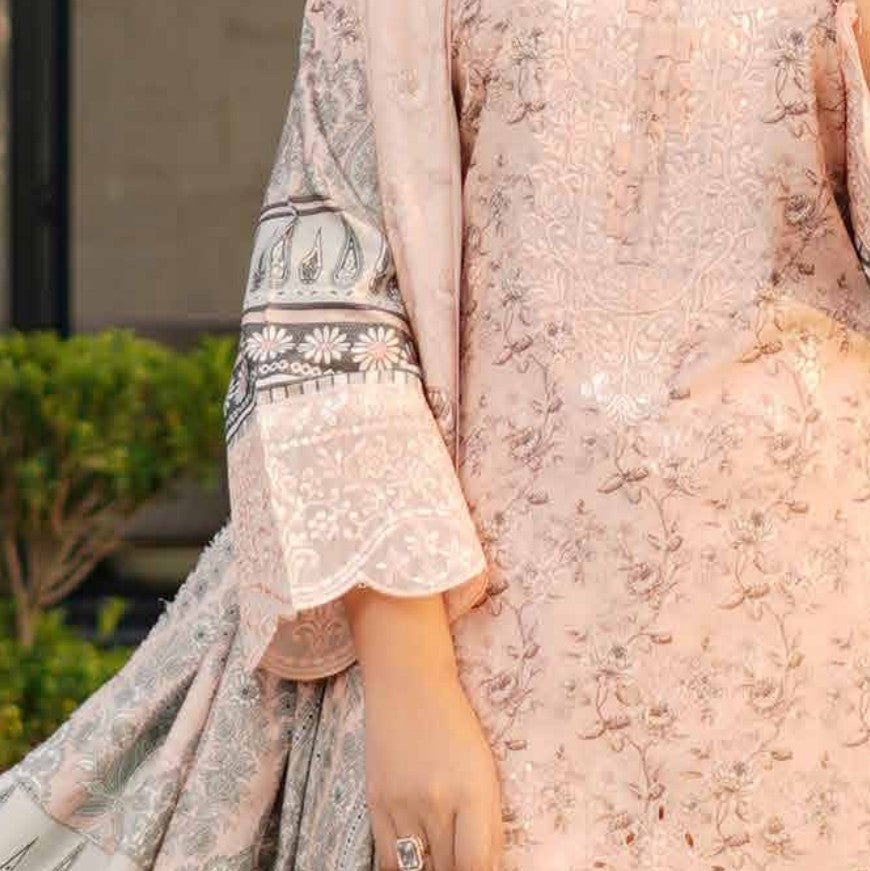 New Arrival Dhanak Collection | Elegant Patch & Boring Detailing