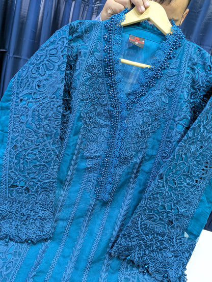 Maria B Style Luxury Organza Formal Dress – Party & Wedding Wear