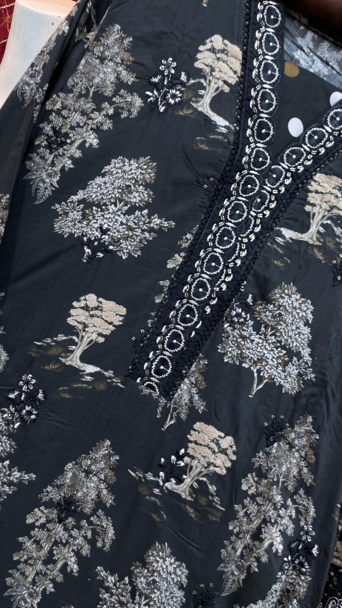 Lilen Stuff with Wool Shawl | Premium Winter Collection