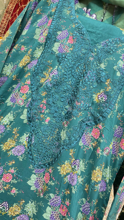 Lilen Stuff with Wool Shawl | Premium Winter Collection