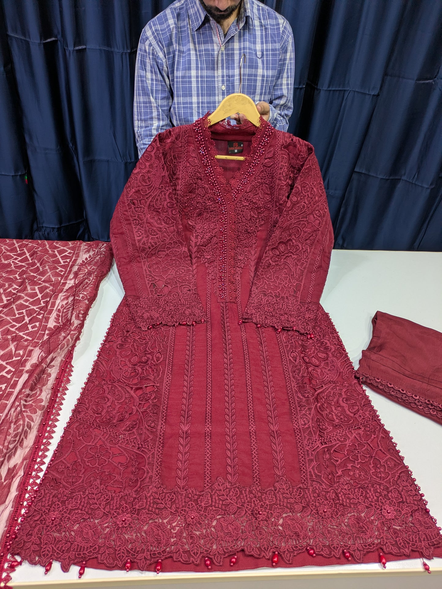 Maria B Style Luxury Organza Formal Dress – Party & Wedding Wear