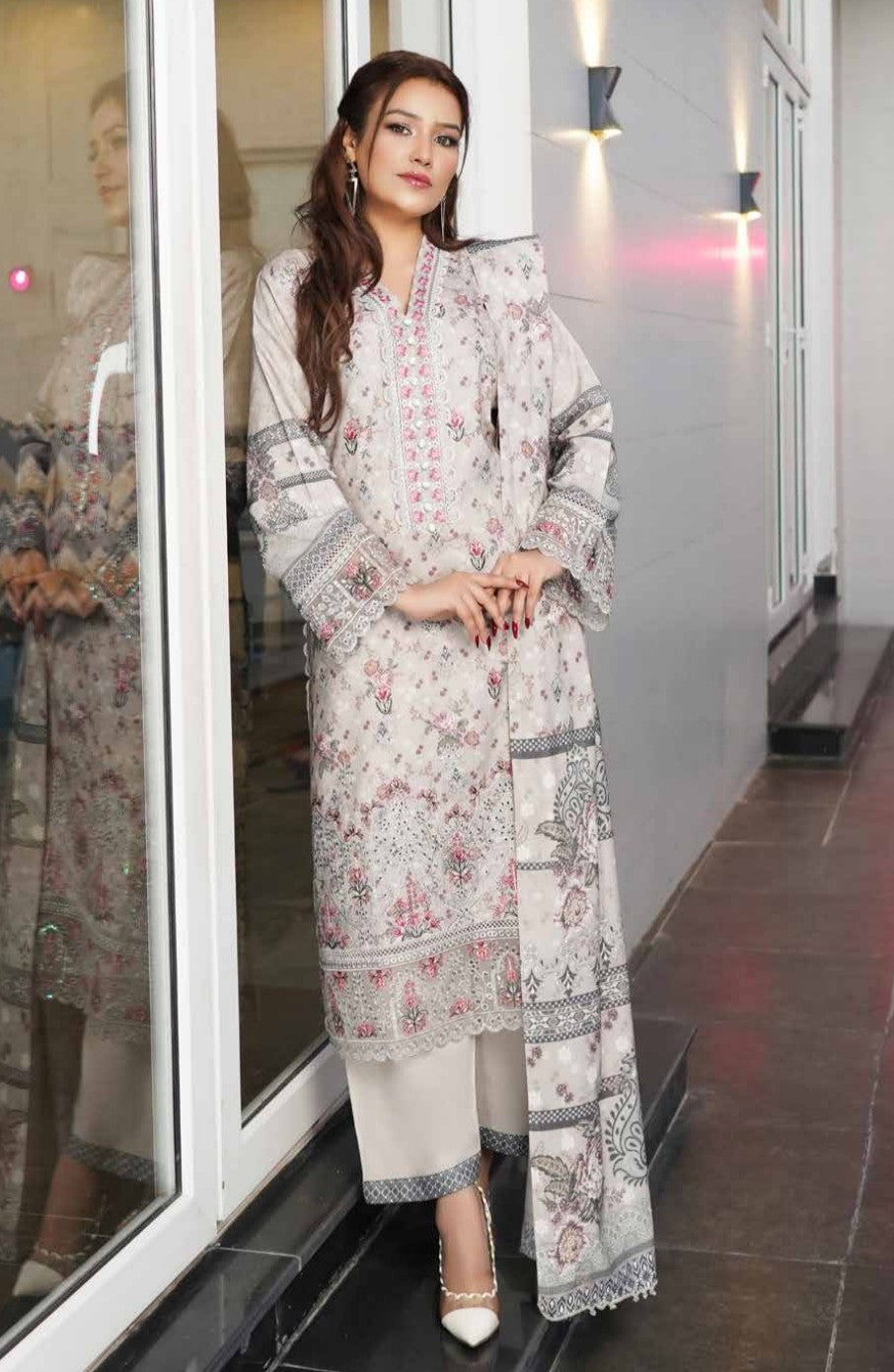 New Arrival Dhanak Collection | Elegant Patch & Boring Detailing