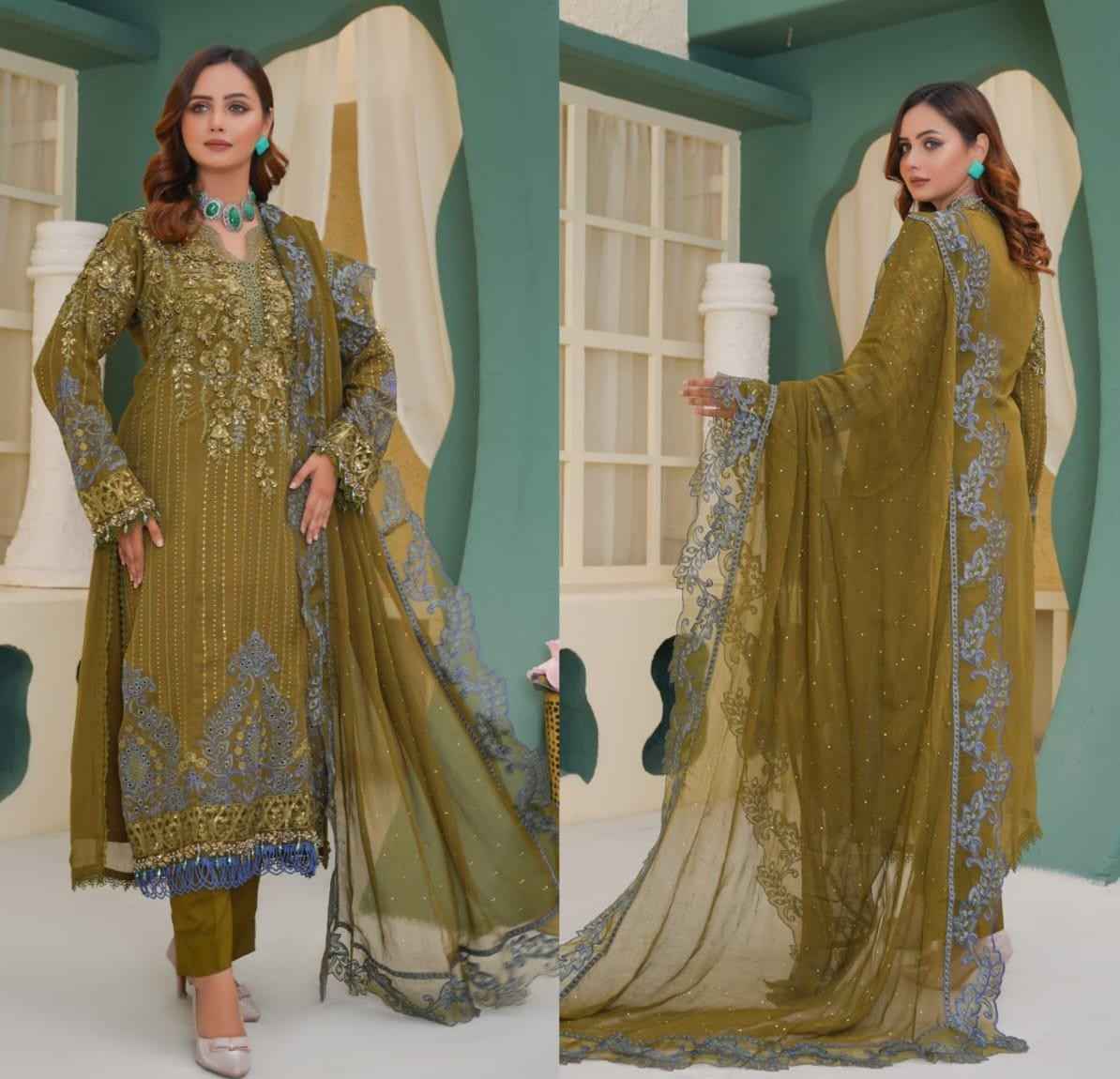 Chiffon Dress – Maria B Hit Article