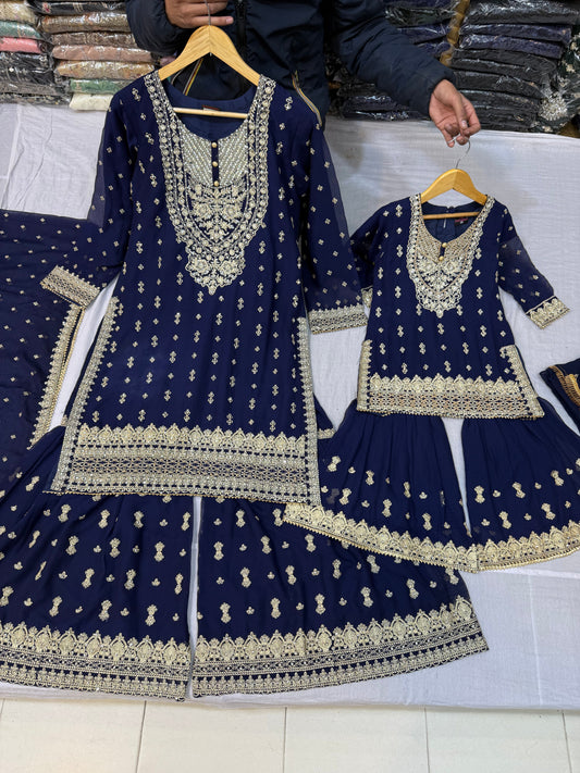 CHIFFON FABRIC Mother & Daughter Dress 2025