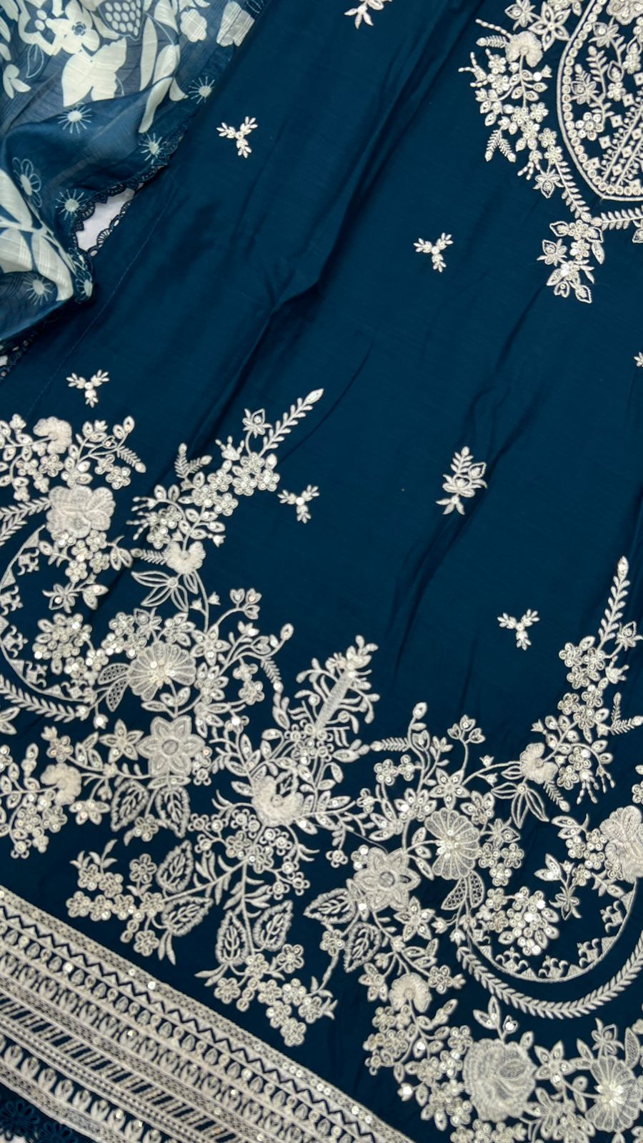 Winter Viscose Embroidered Suit | Heavy Embroidered Shirt with Digital Print Dupatta