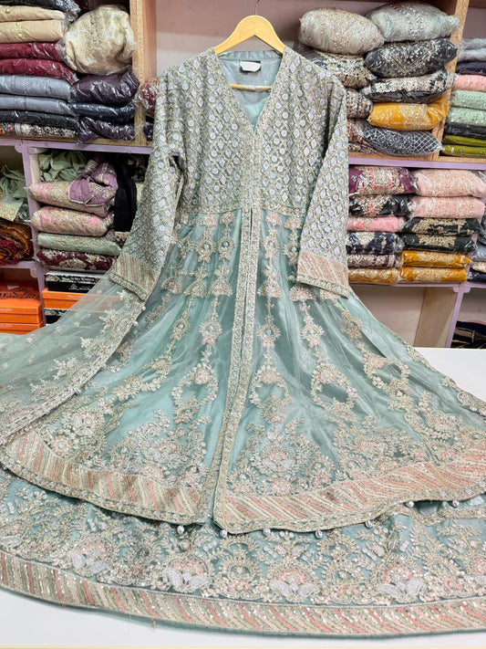 CHIFFON FABRIC 3-PCS Beautiful Embroided Maxi