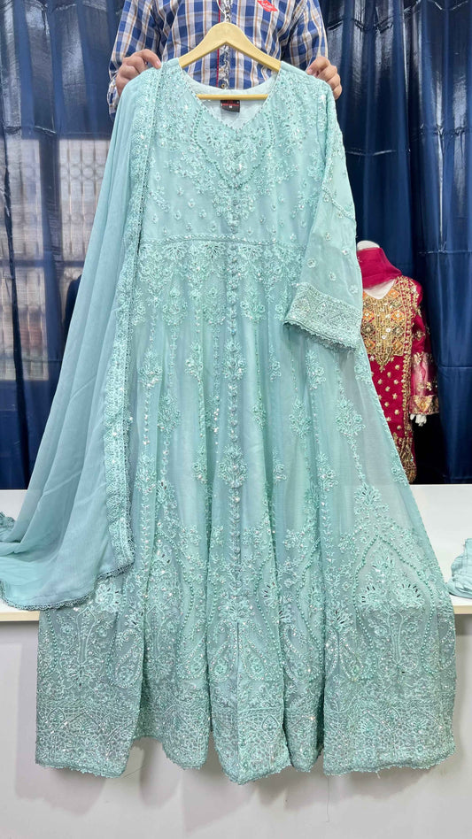 Chiffon Maxi with Chiffon Dupatta