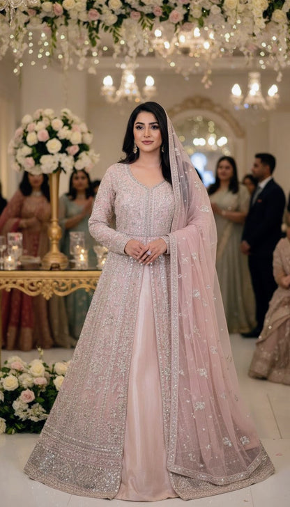 ORGANZA FABRIC 3-PCS Beautiful Heavy Embroided Maxi Dress 2025