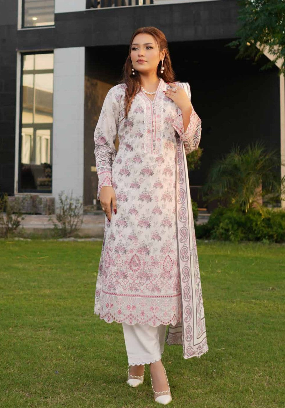 New Arrival Dhanak Collection | Elegant Patch & Boring Detailing