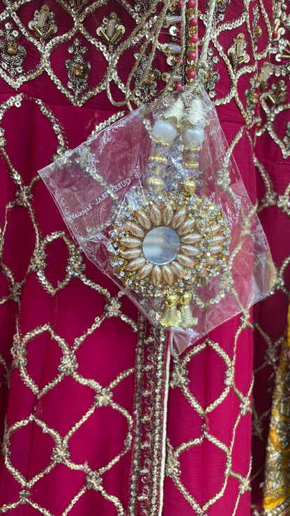 Chiffon Fabric Maxi with Organza Dupatta | Elegant Party & Wedding Wear