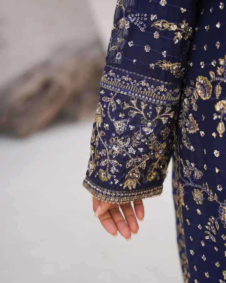 Chiffon & Jamawar Gharara Set | Timeless Elegance with a Regal Touch