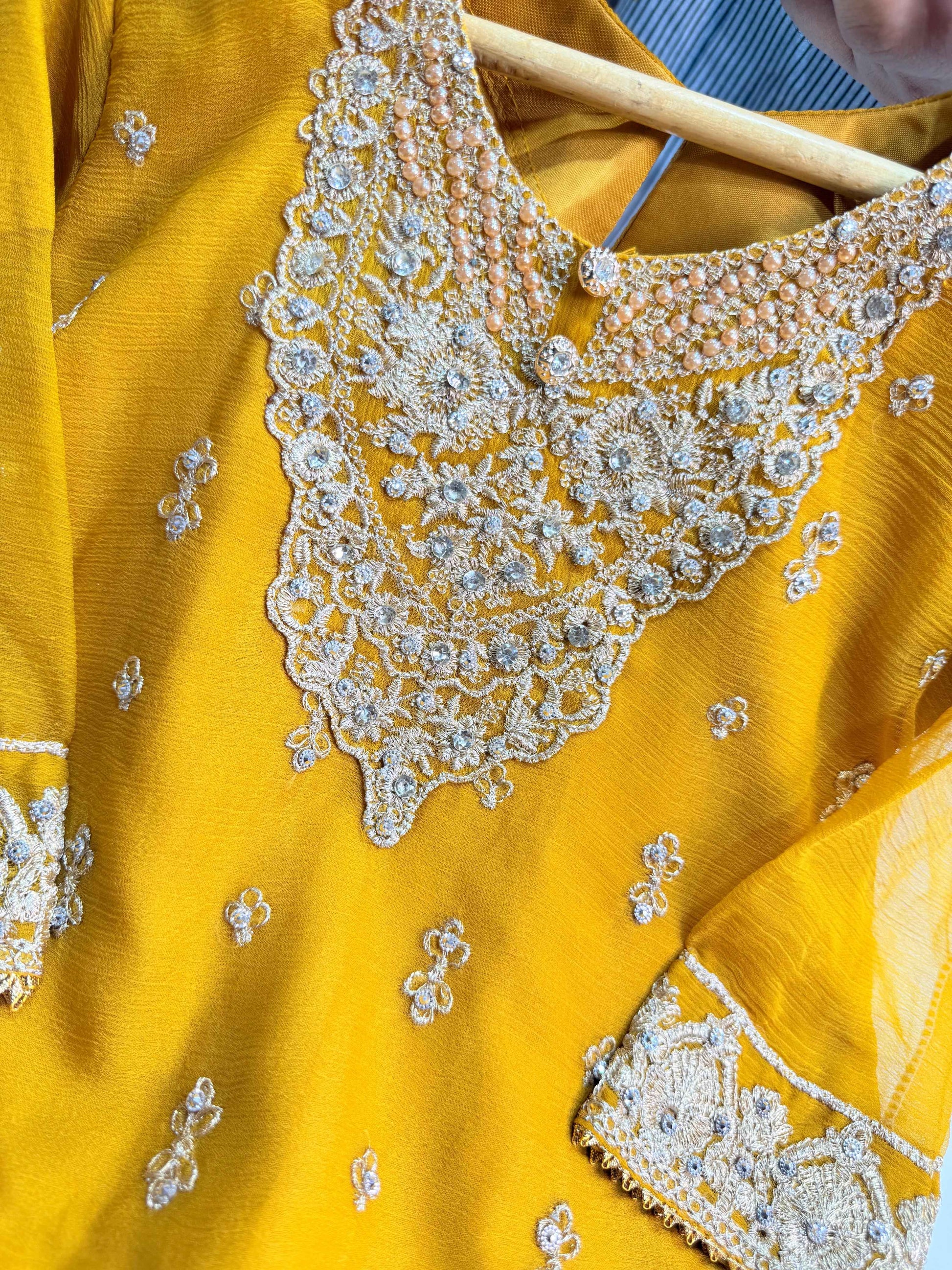 (Copy) CHIFFON FABRIC Kids Collection Beautiful Embroided Dress