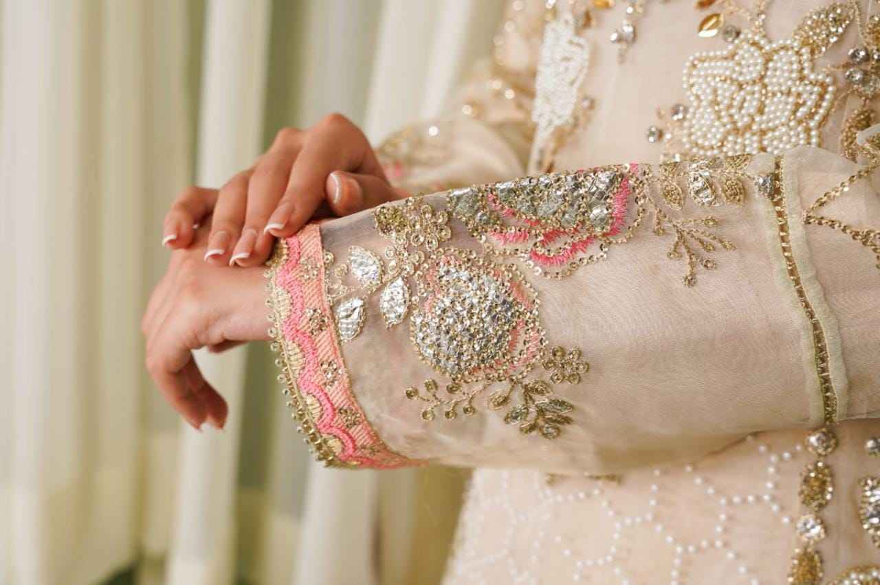 Ready To Wear – Organza Elegance with Graceful Detailing