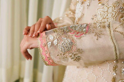 Ready To Wear – Organza Elegance with Graceful Detailing