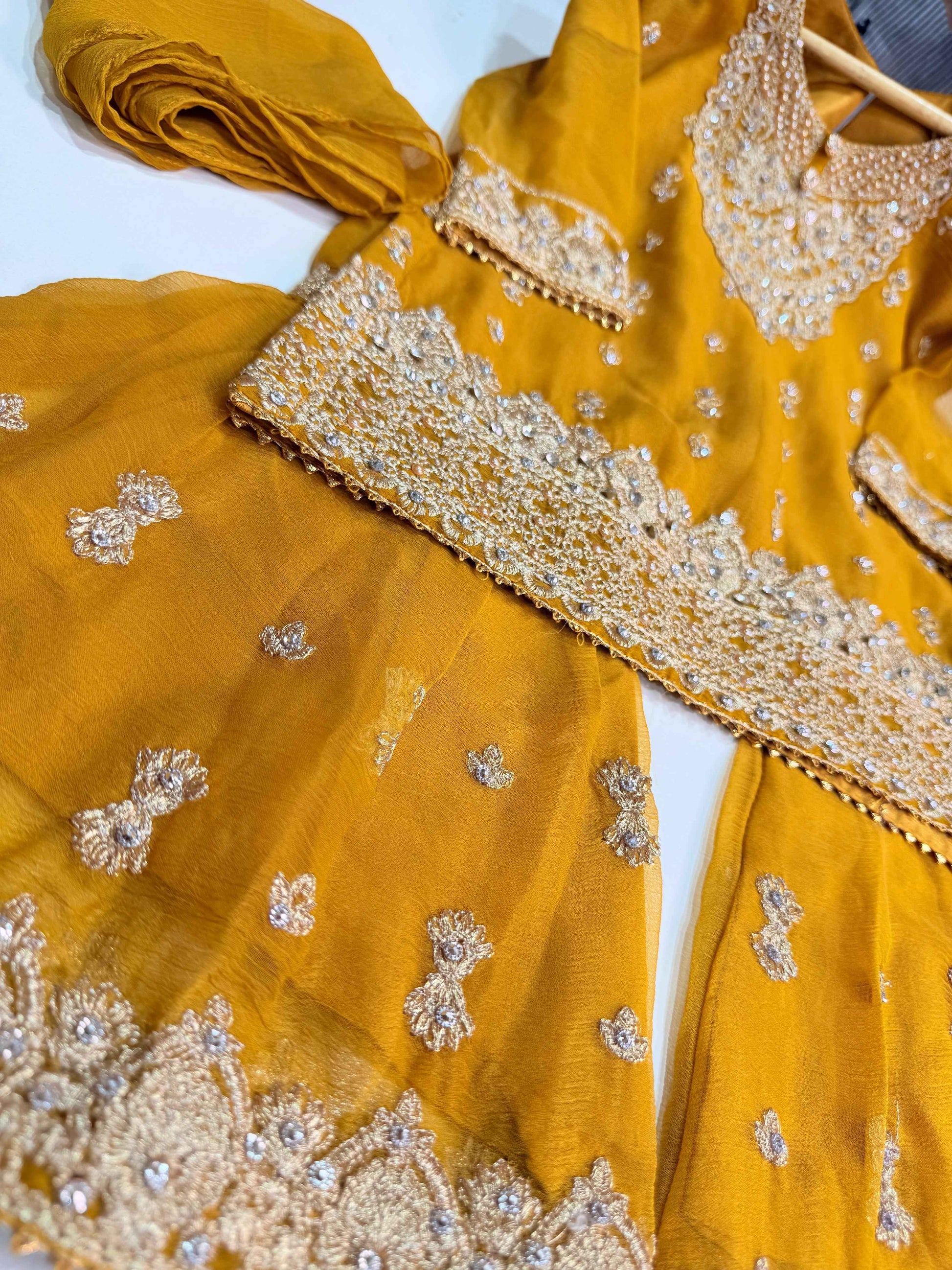 (Copy) CHIFFON FABRIC Kids Collection Beautiful Embroided Dress