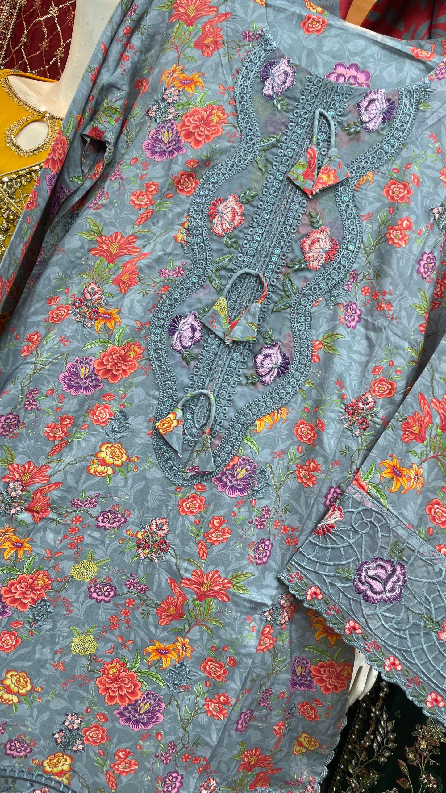 Lilen Stuff with Wool Shawl | Premium Winter Collection