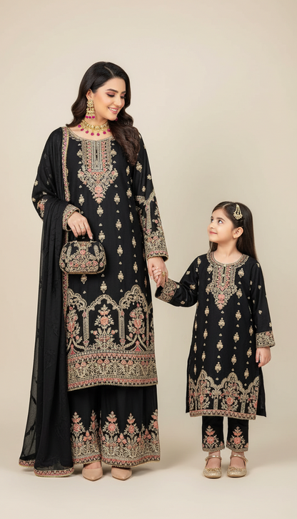 Chiffon Mother & Daughter Dress