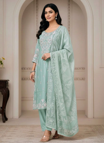 VISCOSE FABRIC Beautiful Casual Wear 3 Piece Dress Collection 2025