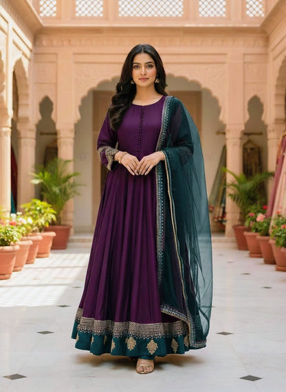 KHADDI FABRIC Beautiful Embroided Frock With Dupatta